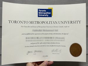 Toronto Metropolitan University diploma