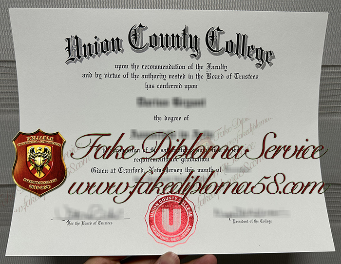 Union County College diploma