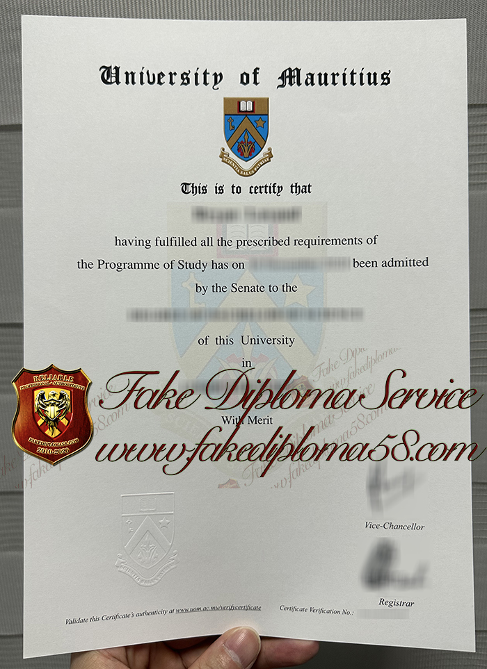 University of Mauritius diploma