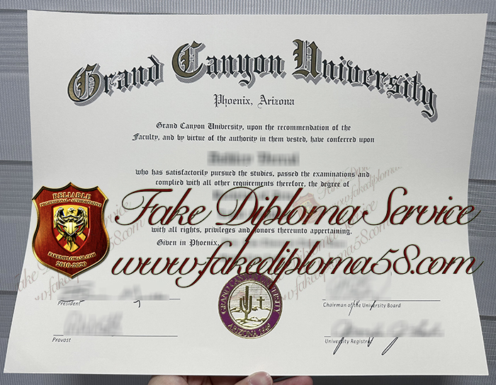 Grand Canyon University diploma