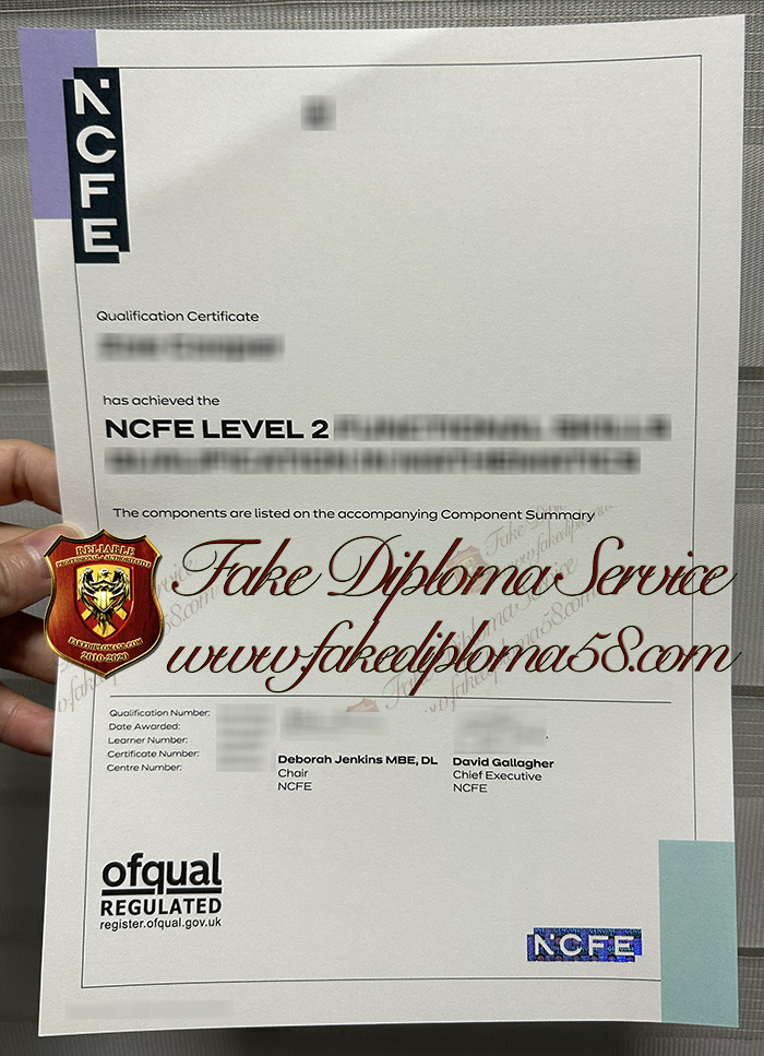 NCFE Level 2 certificate