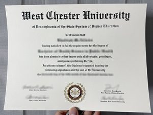 West Chester University diploma