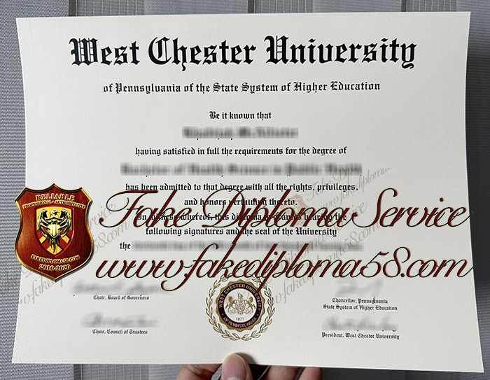 West Chester University diploma