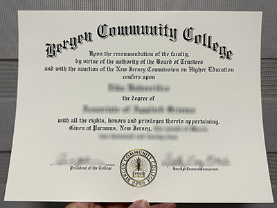 How to create a fake Bergen Community College diploma online?