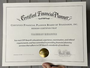 CFP certificate