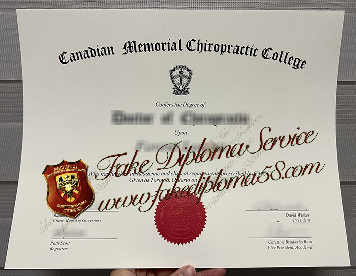 Canadian Memorial Chiropractic College degree