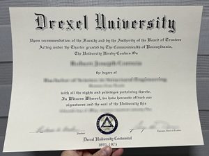 Drexel University diploma