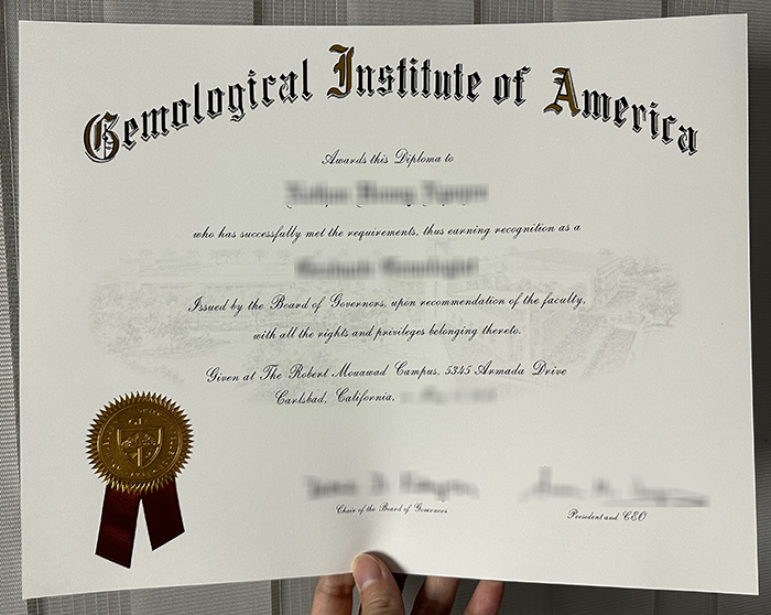 How to create a fake Gemological Institute of America diploma online?