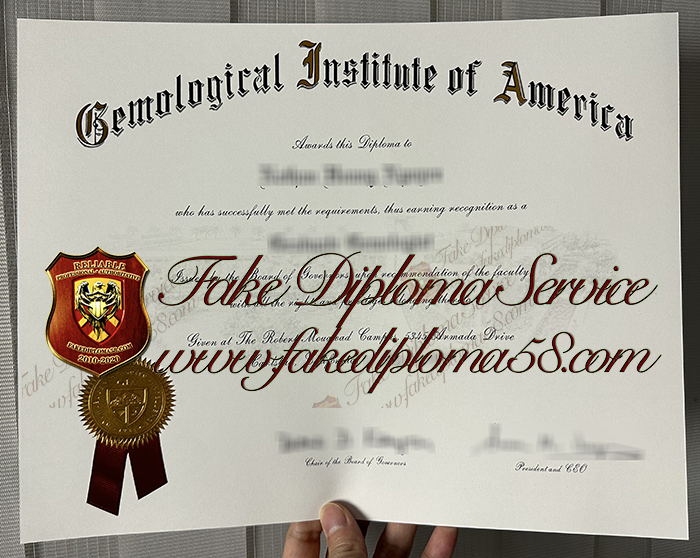 Gemological Institute of America diploma
