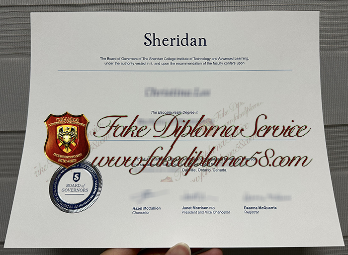 Sheridan College diploma