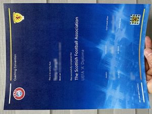 UEFA coaching license certificate