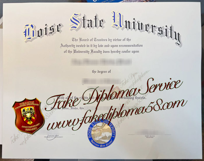 Boise State University diploma