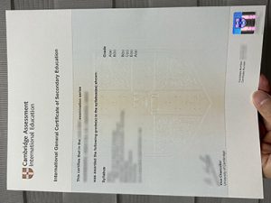 Cambridge IGCSE certificate