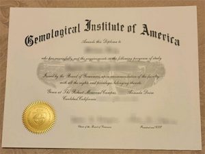 Gemological Institute of America diploma