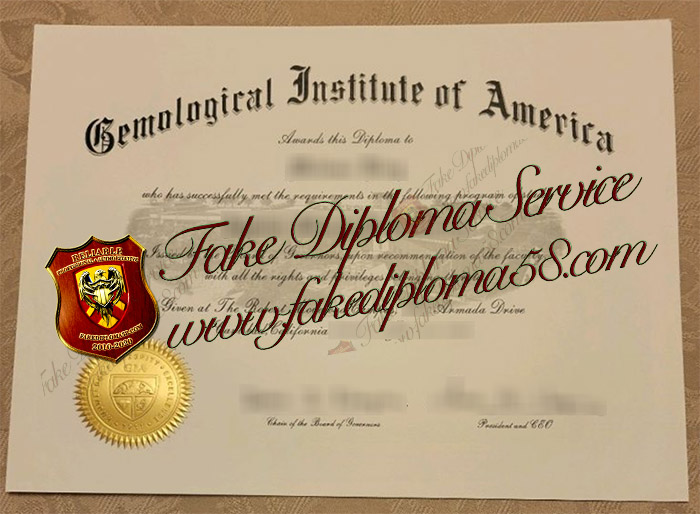 Gemological Institute of America diploma