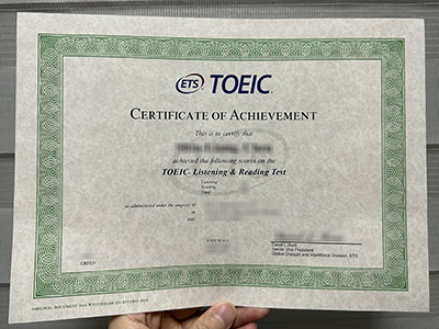Why so many people buy a fake TOEIC certificate of achievement online?