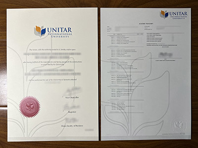 How to create a Unitar International University degree and transcript?