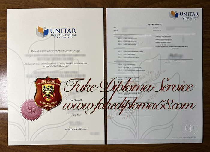 Unitar International University degree and transcript