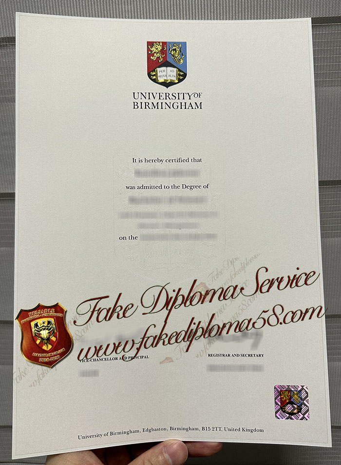 University of Birmingham diploma