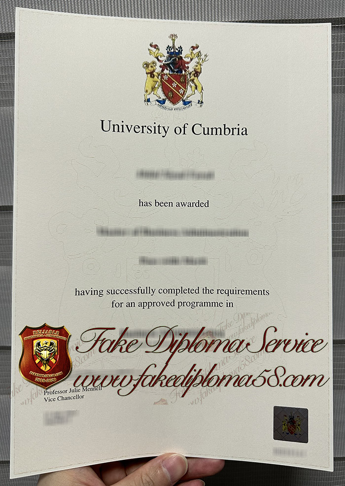 University of Cumbria diploma