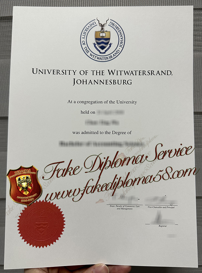 University of The Witwatersrand Johannesburg diploma