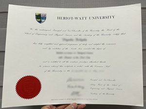 Heriot-Watt University degree