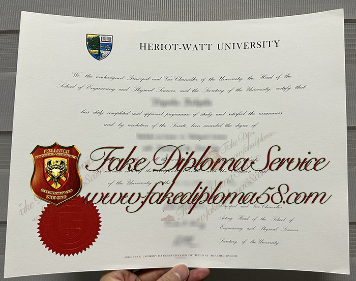 Heriot-Watt University degree