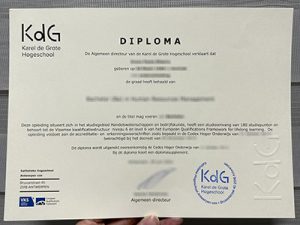 Karel de Grote Hogeschool diploma