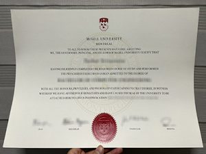 McGill University degree