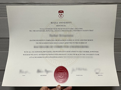 How much does to order a fake McGill University degree in 2024?