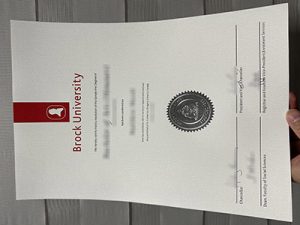 Brock University diploma