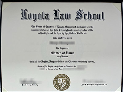 Is it possible to buy a fake Loyola Law School degree in 2024?