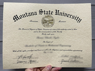 How to create a fake Montana State University diploma of old version?