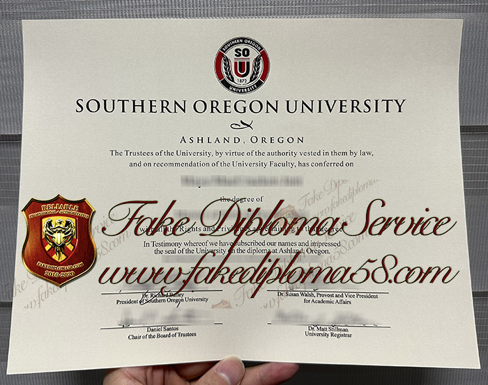 Southern Oregon University diploma