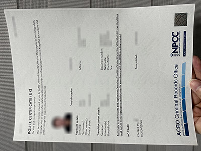 Where can  i buy a fake UK Police Certificate quickly online?