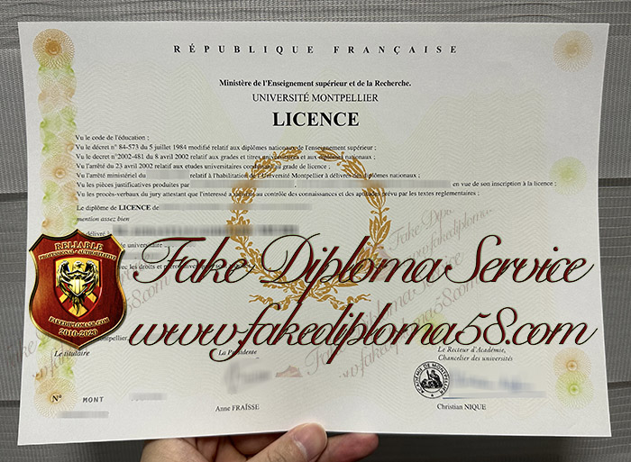 Université Montpellier diploma