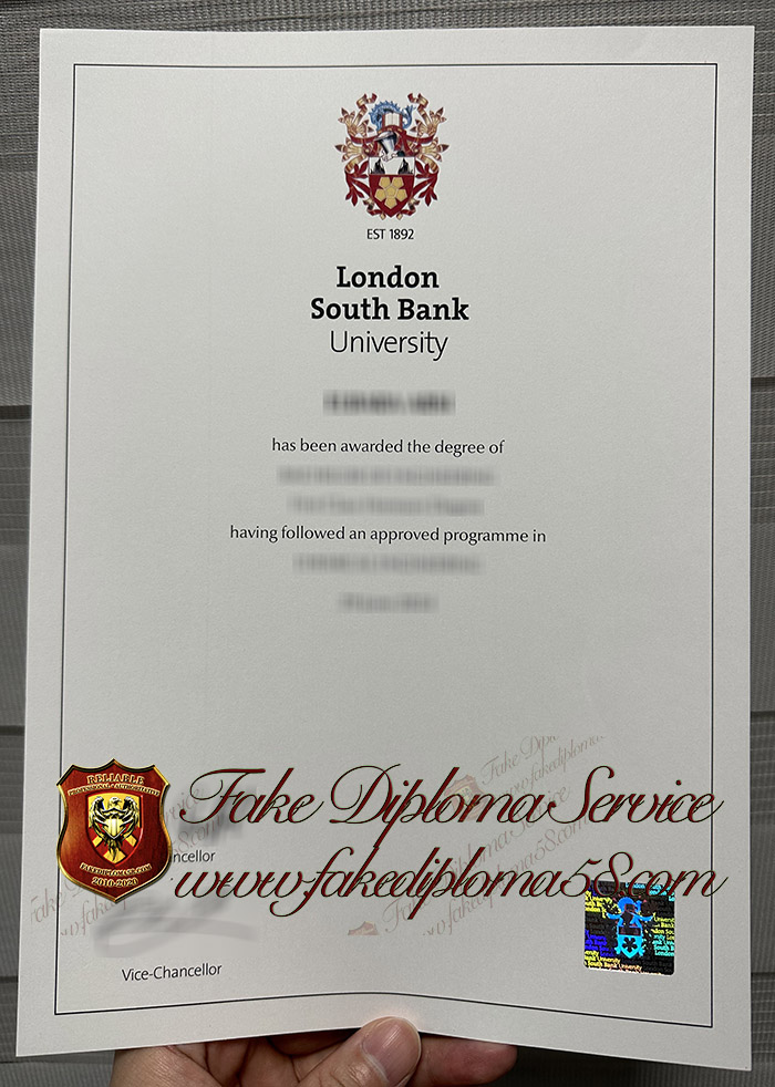 London South Bank University diploma