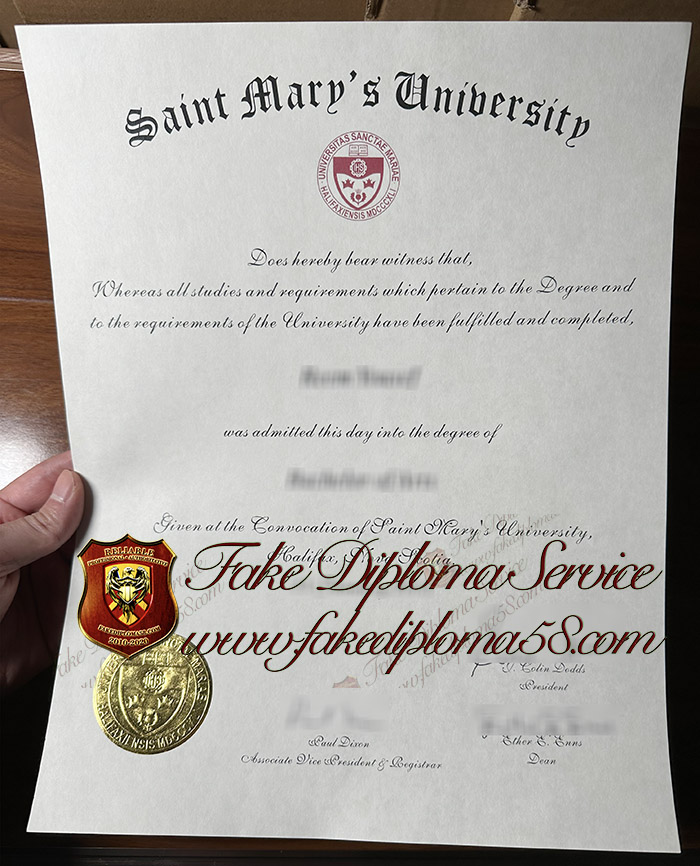 Saint Mary's University diploma