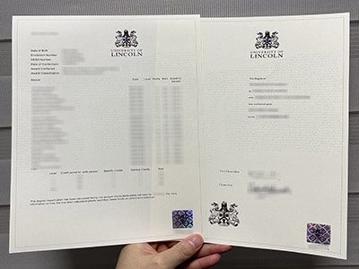 Buying a fake University of Lincoln degree and transcript in 2024.
