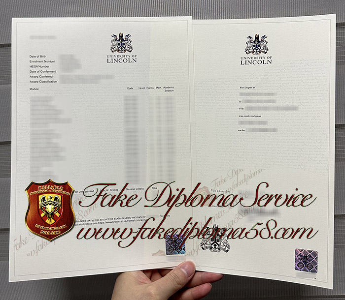 University of Lincoln degree and transcript
