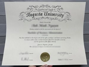 Augusta University diploma