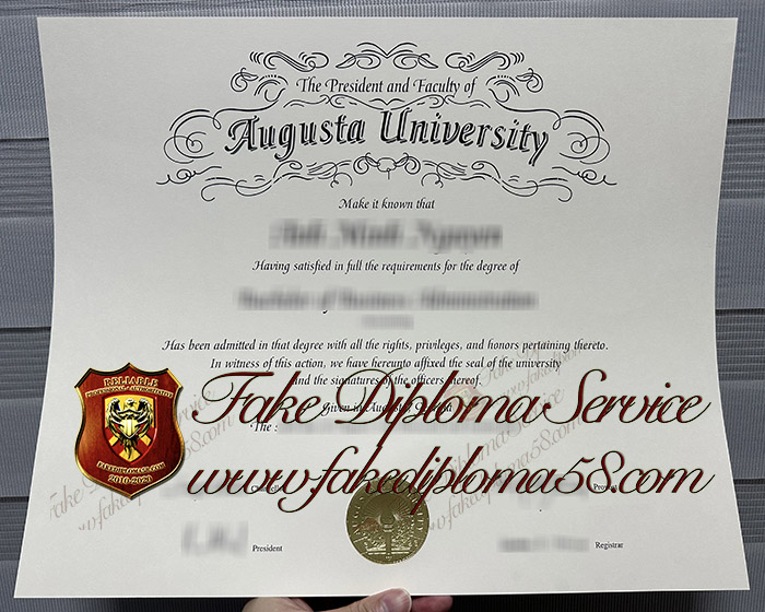 Augusta University diploma