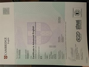Cambridge CAE certificate