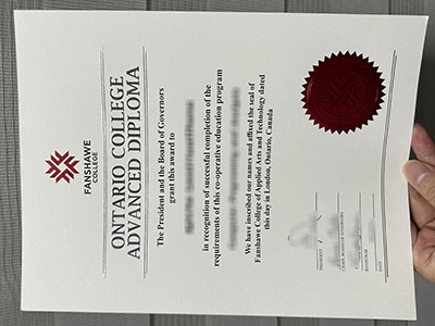 How to create a 100% copy Fanshawe College diploma online?