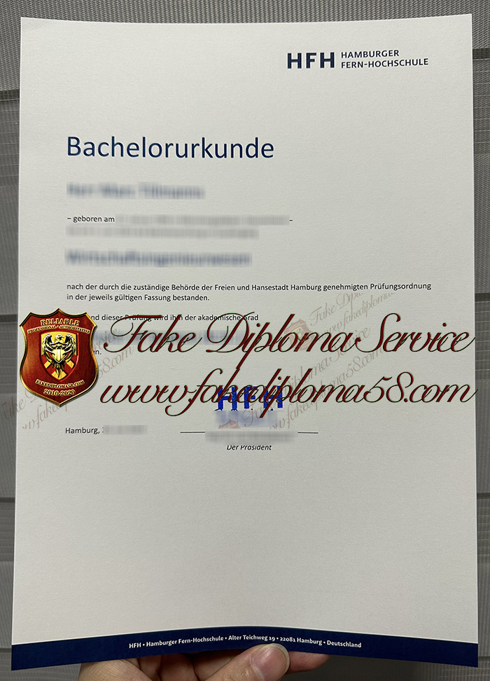 Hamburger Fern-Hochschule urkunde