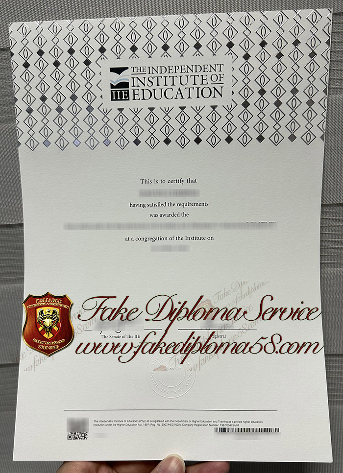 Independent Institute of Education diploma