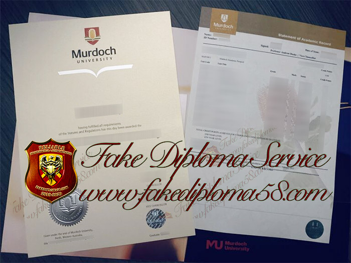 Murdoch University diploma and transcript