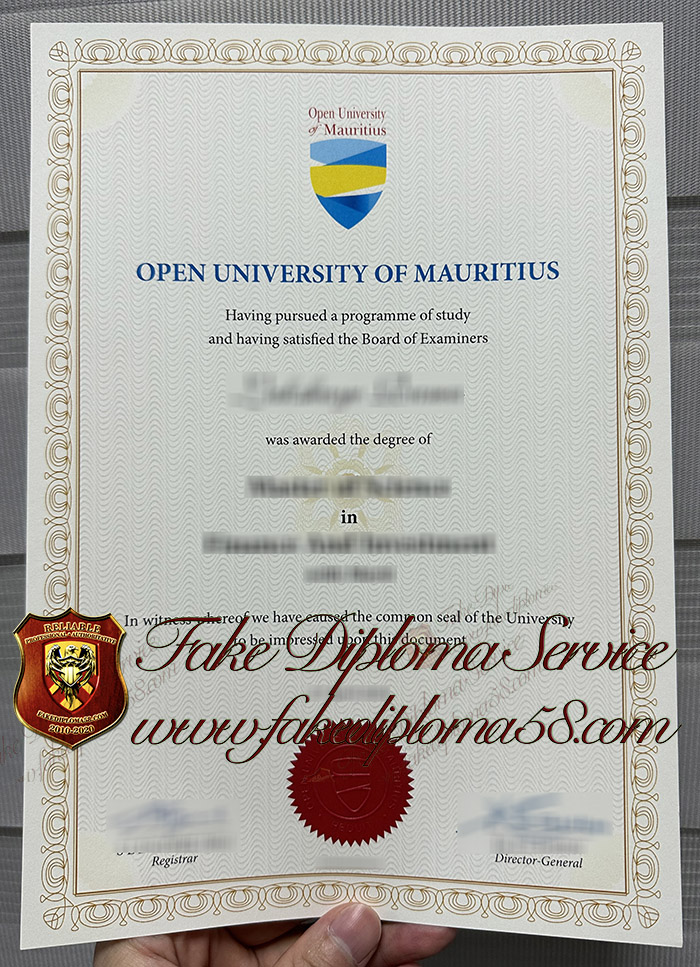 Open University of Mauritius diploma