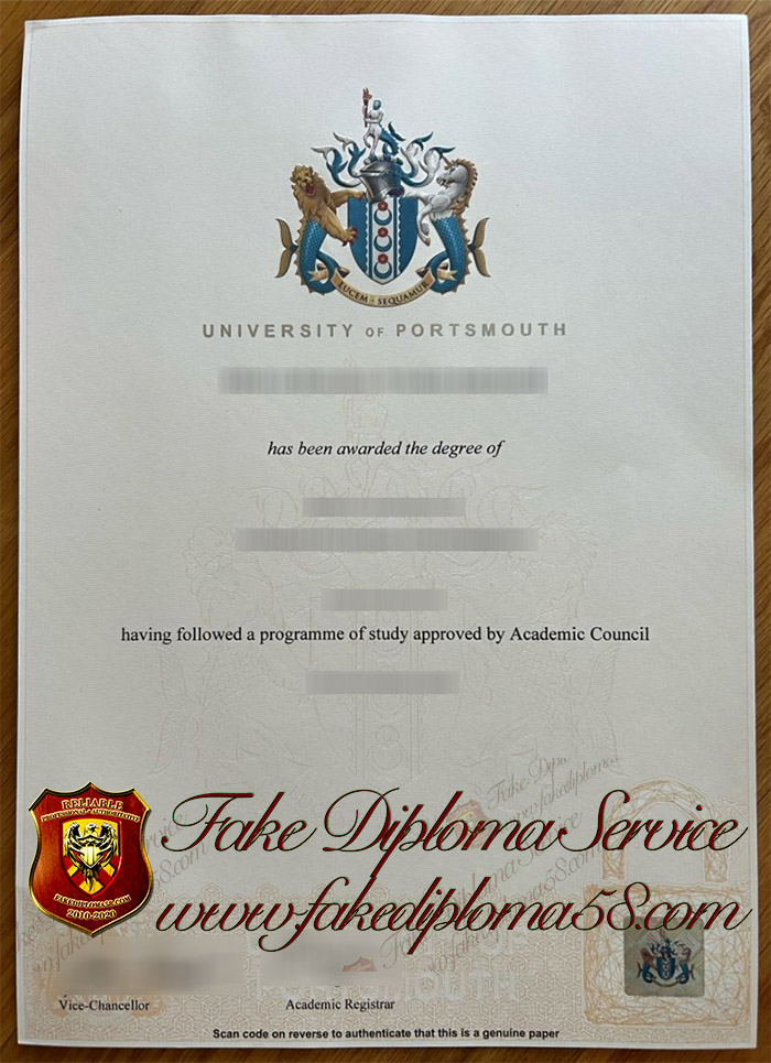 University of Portsmouth degree
