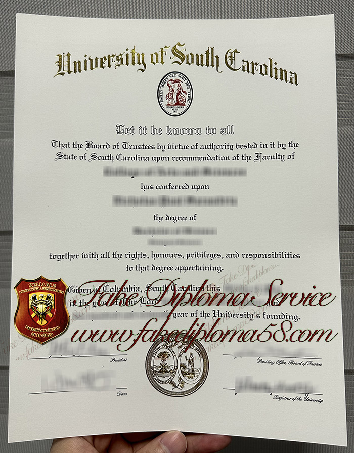 University of South Carolina degree